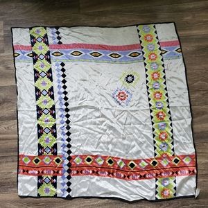 Sacha Tribal Pattern Colorful Square Scarf